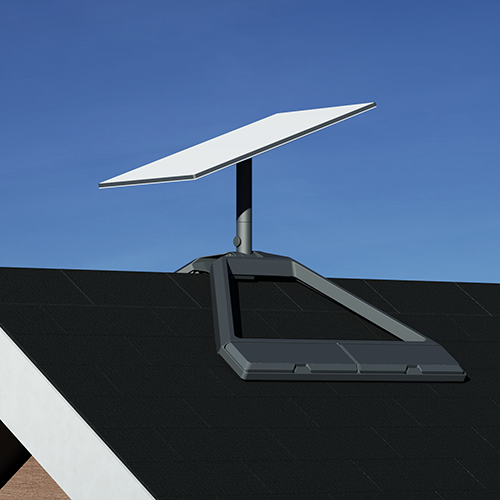 Starlink rooftop installation - ridgeline mount